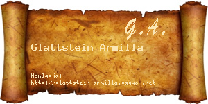 Glattstein Armilla névjegykártya